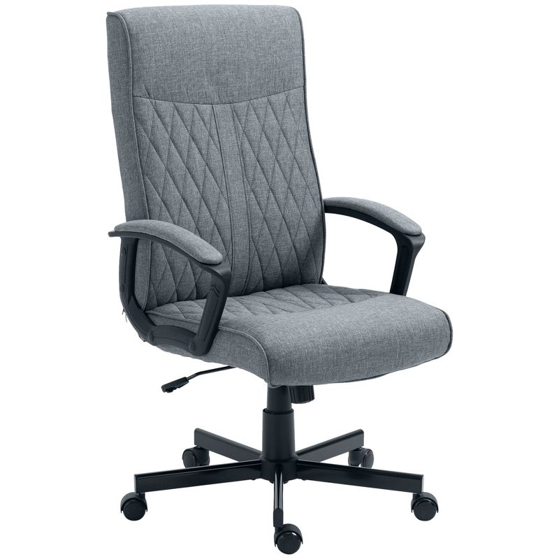 Vinsetto High-Back Home Office Chair Computer Desk Chair with 360 Degree Swivel Adjustable Height and Tilt Function Dark Gray, 1 of 7