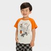 Toddler Boys' Dino Halloween Short Sleeve T-Shirt and Shorts Set - Cat & Jack™ Gray - 3 of 4