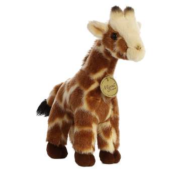 Aurora Small Giraffe Miyoni Realistic Stuffed Animal Brown 9"