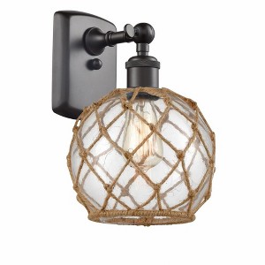 Farmhouse Rope - 1 Light Wall Sconce In Industrial Style-13 Inches Tall and 8 Inches Wide - 1 of 1