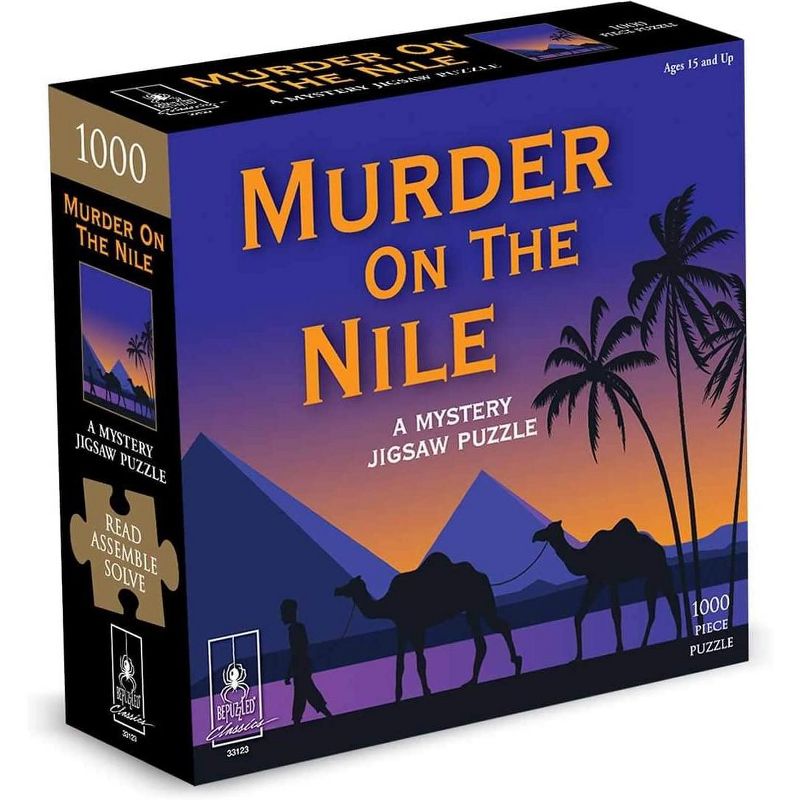 University Games Murder On The Nile 1000 Piece Mystery Jigsaw Puzzle, 1 of 2