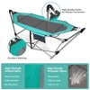 Tangkula Portable Folding Hammock Free Standing Hammock W/ Stand-Folds&Carrying Bag&Anti-Slip Buckle&Storage Pocket - 4 of 4