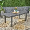 GDFStudio Zeila Outdoor Acacia Wood Expandable Dining Table, Sandblasted Dark Gray - image 2 of 4