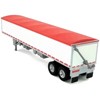 Covered Grain Trailer White with Red Tarp 1/87 (HO) Scale Plastic Model Car by HO Logistics - 4 of 4