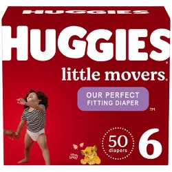 Huggies Little Movers Baby Disposable Diapers - Size 6 - 50ct
