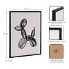 Kate & Laurel All Things Decor 16"x20" Gallery Black Bubble Balloon Dog Animal Print by The Creative Bunch Studio Black - 3 of 4