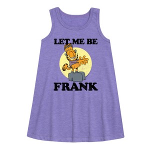 - Garfield - Let Me Be Frank Graphic Sleeveless Aline Dress - 1 of 2