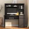 PAGED Computer Desk Modern Wooden Executive Desk with Storage Drawer, Cabinet, Socket and Open Shelves for Office - 2 of 4