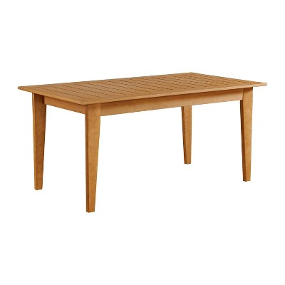 Barton Natural Eucalyptus Wood Outdoor Dining Table