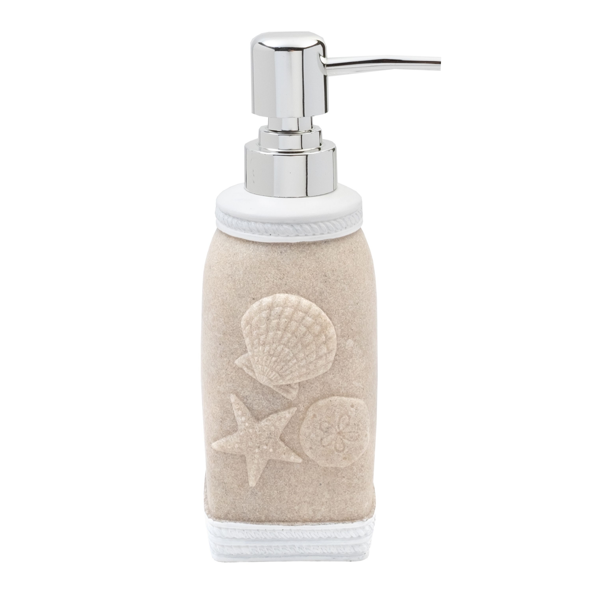Coastal Shell Bath Accessory Collection, Lotion Pump/Soap Dispenser