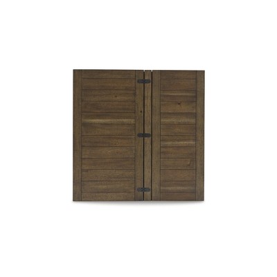 Dark Acacia Lift-Top Cocktail Table with Storage