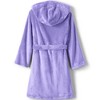 Lands' End Kids Hooded Fleece Solid Robe - 2 of 2