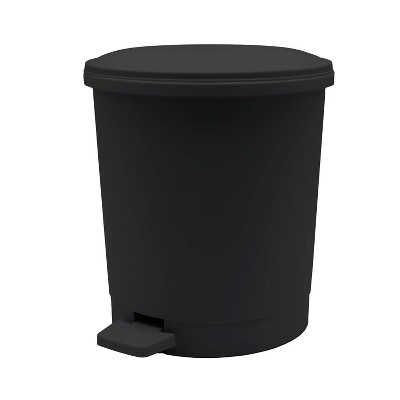 LunaLulinlk Black plastic indoor trash can