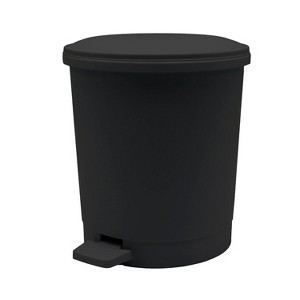 LunaLulinlk Black plastic indoor trash can - 1 of 4