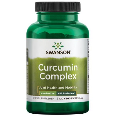 Swanson Curcumin Complex - Standardized with Bioperine 120 Veg Caps.
