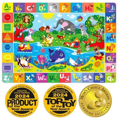 QUOKKA ABC Baby Playmat for Floor - Plush Playmat for Kids - Machine Washable