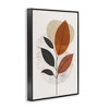 Stupell Industries Autumnal Neutral Leaves Black Framed Giclee Art - 3 of 4