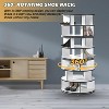 Kings Brand Furniture Cassidy 360° revolving shoe rack—perfect for closets, entryways, bedrooms, or hallways for stylish, space-saving storage - 2 of 4