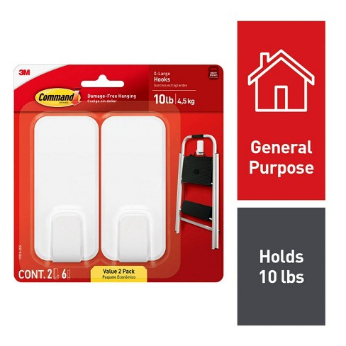 Command 6 Hooks 8 Strips Mini Clear Decorative Hooks : Target