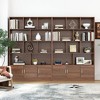NicBex 10-Shelf Cubbyhole Bookcase, 53.15" Wooden Storage Bookshelf with Label Tags,  Bookcase Display Stand - 2 of 4