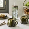 10oz Carved Edge Ceramic Mug Green - Hearth & Hand™ with Magnolia - 2 of 4