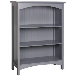 eHemco 3 Tier Storage Shelf Bookcase with 2 Arched Supports, 40 Inches Height - 1 of 4