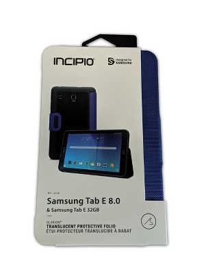 Incipio Shock Absorbing Clarion Folio Case for Samsung Galaxy Tab E 8" - Navy