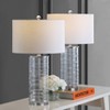 (Set of 2) 27.5" LED Glass Fused Cylinder Table Lamps - JONATHAN Y - 2 of 4