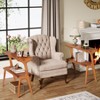 APRILSOUL Solid Wood Side Table 2-Tier Farmhouse Couch Side Table, Rustic Slim Tall Sofa End Table with Storage Shelf for Living Room - 4 of 4