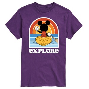 Men's - Disney - Mickey Kayak Explore Short Sleeve Graphic T-Shirt - 1 of 4