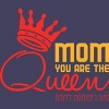 Women's Design By Humans Mother's Day Mom You Are The Queen By tmsarts Racerback Tank Top - 2 of 2