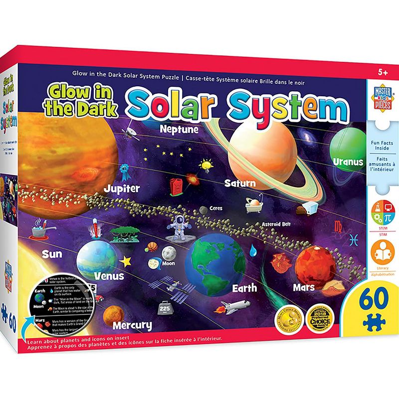 MasterPieces Inc Educational Solar System 60 Piece Glow In The Dark Jigsaw Puzzle, 2 of 7