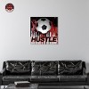 Notoriart Soccer Red Splash Soccer Wall Art Framed - 2 of 4