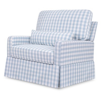 Namesake Crawford Chair and a Half Pillowback Swivel Glider