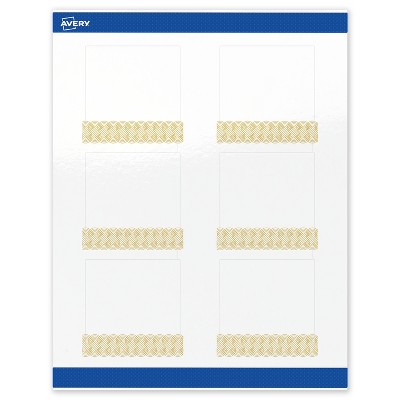 Avery Square Labels, Gold Lace Trim Pattern, 3" x 3", 60 Total