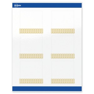Avery Square Labels, Gold Lace Trim Pattern, 3" x 3", 60 Total - 1 of 4