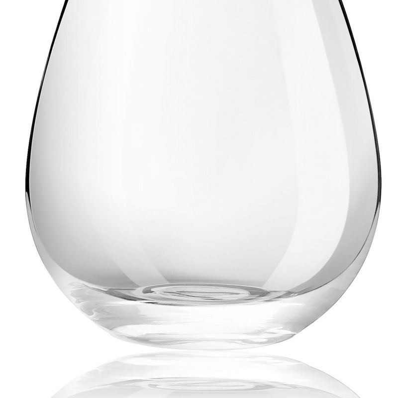 JoyJolt Spirits Stemless Wine Glasses for White or Red Wine - Set of 4 -15-Ounces, 5 of 9