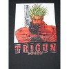 Trigun Vash With Gun, Red Suit, Logo Men's Black Graphic T-Shirt - 2 of 2