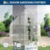 Greenhouse for Outdoors, Heavy-Duty Walk-In Greenhouse Kit with Quick Setup Frame, Roof Vent & Reinforced Structure for Garden Backyard - 4 of 4