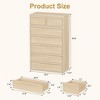 7 Drawer  Dresser for Bedroom, Modern 5 Chest of Drawers Tall with Large Drawers Storage, Wooden Dresser Organizer - 2 of 4
