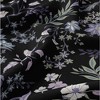 Sweet Jojo Designs Girl Body Pillow Cover Case (Pillow Not Included) 54in.x20in. Boho Floral Wildflower Black and Purple - 4 of 4