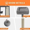 Acekool 66" Large Cat Tree Tower for Big Cats, Multi-Level Activity Center with Spacious Condos, Hammock, Sisal Posts, Perches & Hanging Balls - 4 of 4