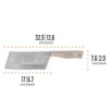 Petromax Hand Sharpened Cleaver Knife with Stainless Steel Blade and Hardwood Handle, Knives for Indoor or Outdoor Kitchen and Camping - 2 of 4