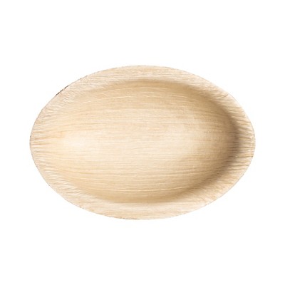 Smarty Had A Party 3.5" Palm Leaf Eco Friendly Disposable Mini Plates - 100 pcs
