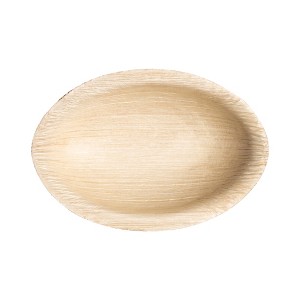 Smarty Had A Party 3.5" Palm Leaf Eco Friendly Disposable Mini Plates - 100 pcs - 1 of 4
