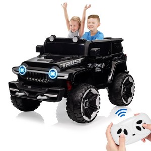 12V 2-Seater 4WD Kids Electric Ride-On Truck with 25W Dual Motors, Remote Control ¨C Off-Road Toy Car for Boys and Girls - 1 of 4