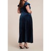 ELOQUII Velvet Short Puff Sleeve Maxi Dress - 3 of 3