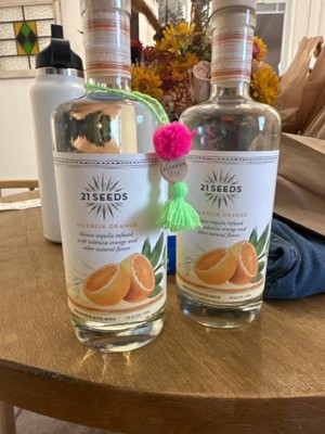 21 Seeds Valencia Orange Infused Blanco Tequila - 750ml Bottle