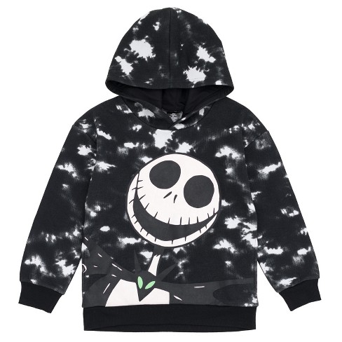 Disney Nightmare Before Christmas Jack Skellington Toddler Boys Fleece  Hoodie Tie Dye 4t : Target