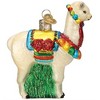 Old World Christmas Blown Glass Ornament for Christmas Tree, Festive Alpaca - 3 of 4